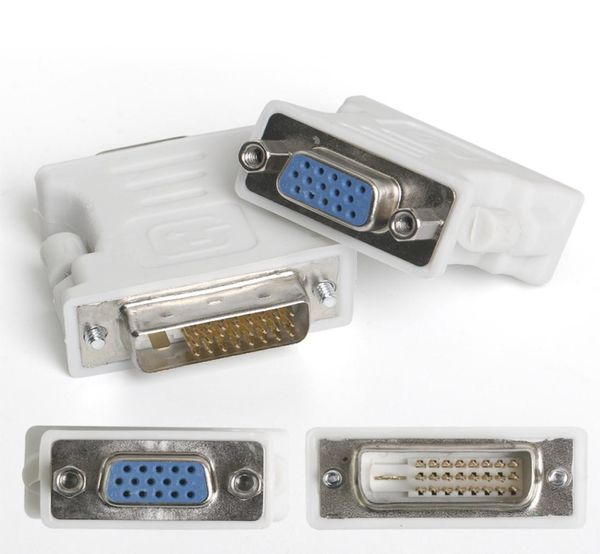 Todo 100pcslot DVI 241 DVI 245 Macho para VGA Adaptador Adaptador Feminino DVID DVII DVIA 4397366