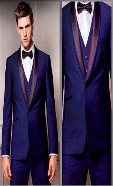 Mor damat smokin özel erkekler takım elbise damat çentik yaka sağdıç adam ofis erkekler düğün takım elbise ceket jacketpantstievest7609172