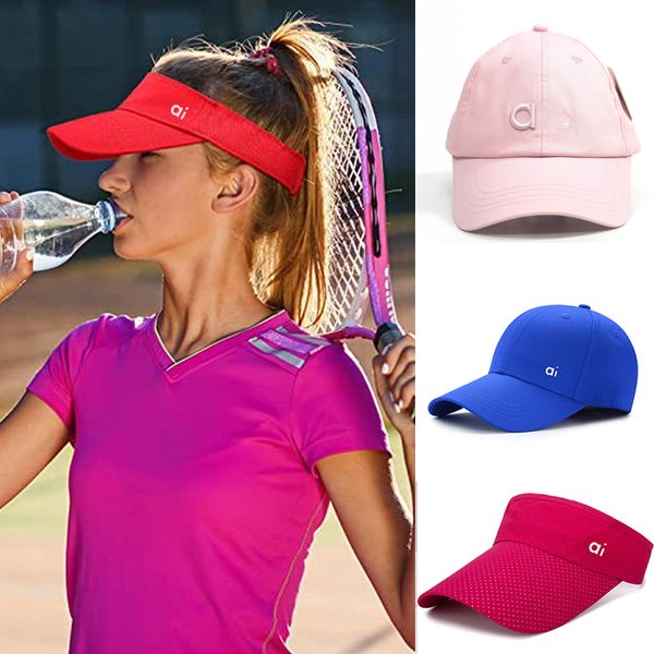 Designer boné bola fora de serviço yoga beisebol moda verão feminino versátil sunvisor chapéu usar língua de pato para viagens transporte aéreo solar viseira distrito desempenho de caminhoneiros