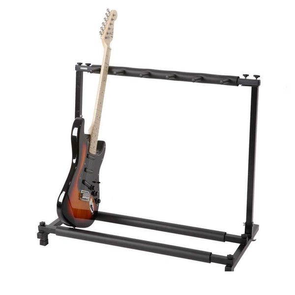 Outros móveis MTI Guitar Stand 5 Titular Dobrável Organizador Rack Stage Baixo Acústico Elétrico Nova Drop Delivery Home Garden OTV3R