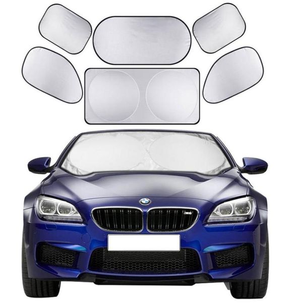 6 шт./компл. автомобильный солнцезащитный козырек, полный автомобильный передний боковой козырек на заднее окно, солнцезащитный козырек, шторы на лобовое стекло, козырек, солнцезащитный козырек1145545
