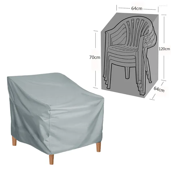 Чехлы на стулья, мебельный пылезащитный чехол с водонепроницаемым покрытием, ткань Оксфорд, защита для сада, домашний диван, штабелируемые стулья, защита для гриля