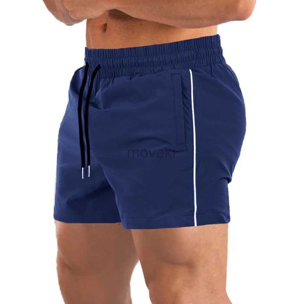 Herren-Shorts, ultradünne Herren-Fitness-Shorts, Sport, Fitnessstudio, Fitness, Training, Joggen, leichte Shorts mit Reißverschlusstaschen 24323