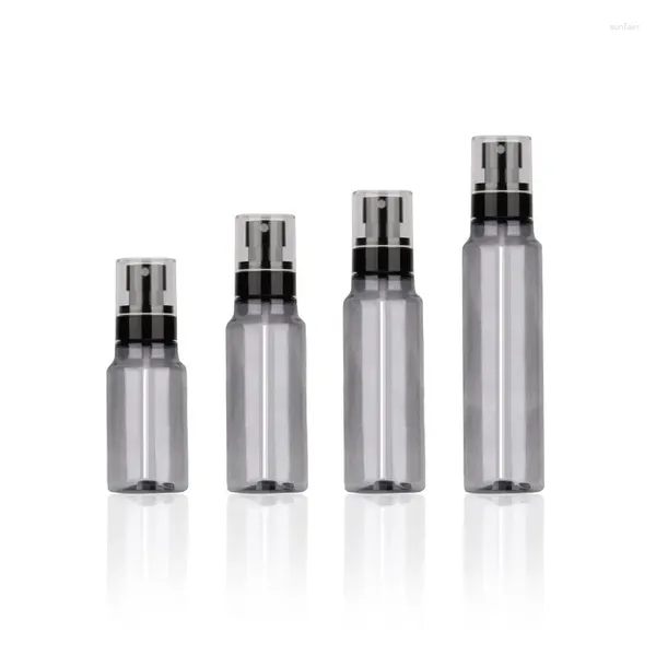 Aufbewahrungsflaschen YUXI Halbtransparentes Black Pure Dew Fine Mist Spray Kleine Flasche feuchtigkeitsspendender Sonnenschutz