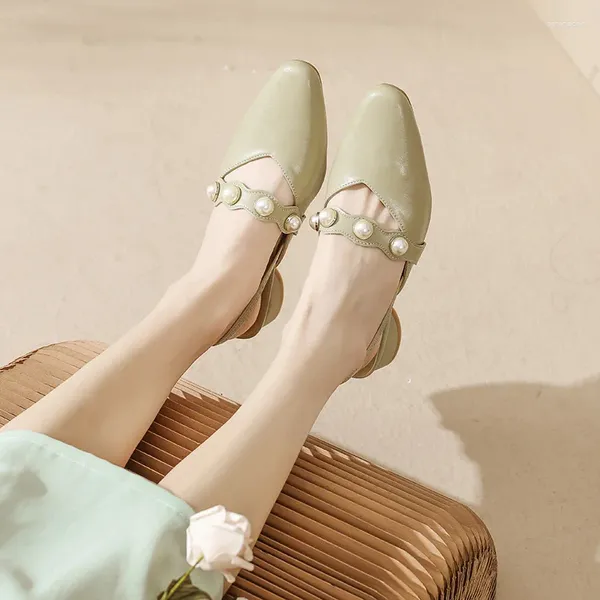 Модельные туфли, модный итальянский дизайн 2024, с острым носком после пустых сандалий с пряжкой, женские туфли на высоком каблуке