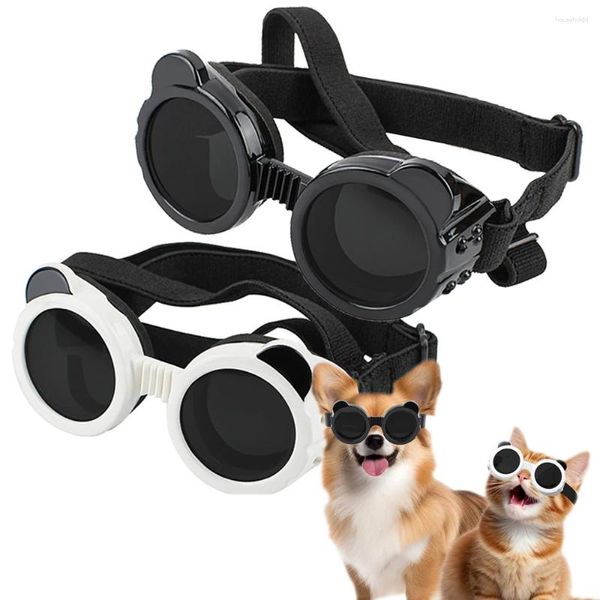 Одежда для собак, крутые очки для маленьких пород, солнцезащитные очки, защита глаз для щенка, уличные противотуманные, снегозащитные, ветрозащитные очки для собак