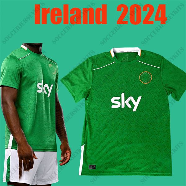 2024 Euro Nationalmannschaft MÄNNER Kinder Irland Fußballtrikot Fußballtrikot-Set 1990 Retro-Irland-Weltmeisterschaft COYNE KEANE Vintage irisches Irland-Retro-Fußballtrikot