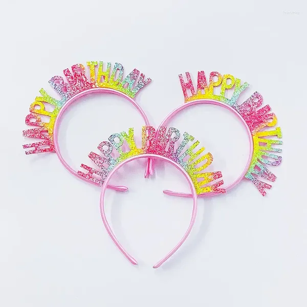 Acessórios de cabelo Boutique 10pcs moda bonito glitter estrela tules aniversário menina/menino festa dos desenhos animados hairbands princesa headwear