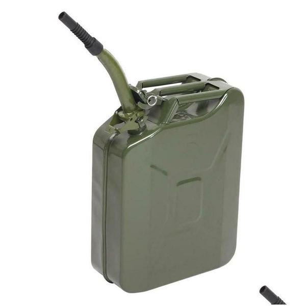 Outros domicílios domésticos Jerry Can 5 Gal 20l Aço a aço Tanque de combustível de combustível de combustível portátil militar 287e Drop Delivery Home Garden Otxki