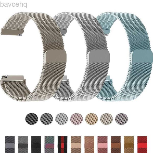 Cinturini per orologi Samsung Galaxy Watch 6/5/4/6-4-Classic/Active 2 20mm 22mm Bracciale magnetico in metallo Huawei GT 4-3-2e Cinturino orologio 24323