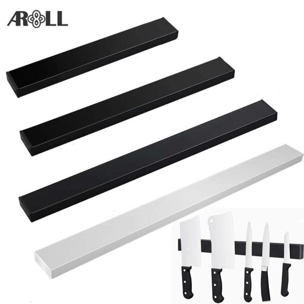 Black Power 304 Edelstahl Wandhalterung Küchenmagnet Magnetischer Messerhalter Bar Rack Messer Organizer