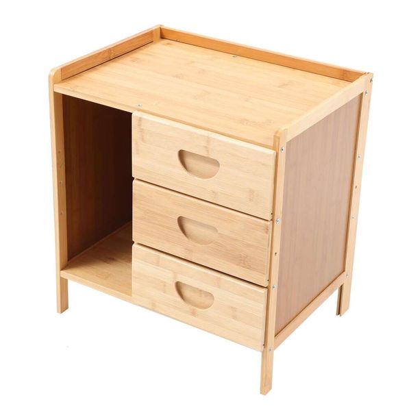 Homeyoyo для дома, 1 шт., прикроватная тумбочка для хранения книг, боковая угловая полка для спальни, подставка для мебели, простой деревянный ночной столик, многофункциональный шкафчик