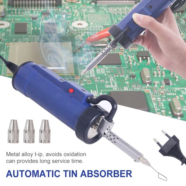 İpuçları Yeni Otomatik Desoldering Pompa Taşınabilir El Vakum Lehim Enleştirme Teneke Kaldırma DIY Aracı Kalın Film Entegre Devreleri