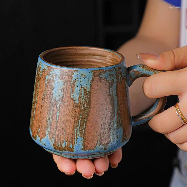 Canecas artesanais estilo vintage caneca de café escritório cerâmica xícara de chá / leite para casa japonês latte 360ml ótimo presente de feriado