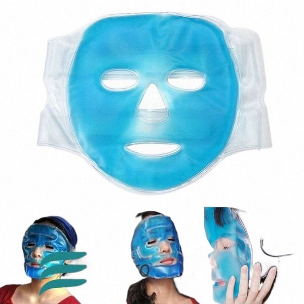 Против морщин ПВХ Горячая холодная терапия Укрепляющая кожу Спа Ледяной гель Маска для лица Инструмент для ухода за кожей Охлаждающая маска для лица Охлаждающий пакет со льдом U7AC #