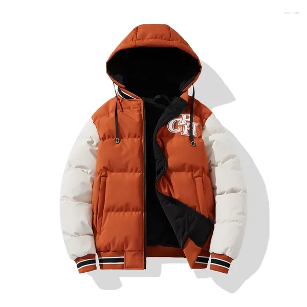 Мужские куртки 2024 Pdmcms Брендовая зимняя мужская куртка на хлопковой подкладке Одежда для отдыха в движении Мода с капюшоном утепленное пальто