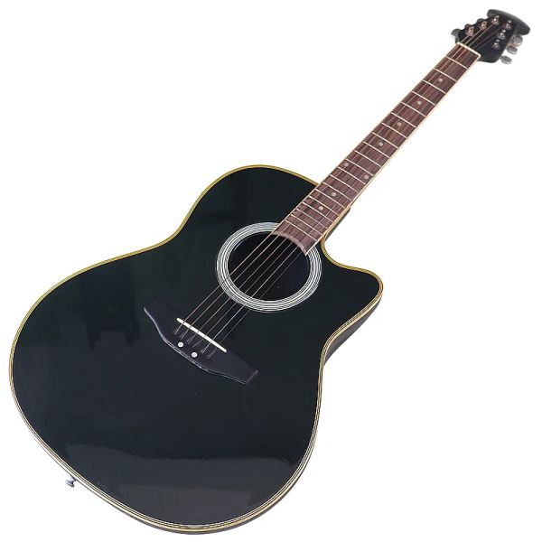 Estoque de guitarra redonda volta guitarra acústica 41 Polegada 6 cordas guitarra cutaway design alto brilho folk guitarra com pequena falha