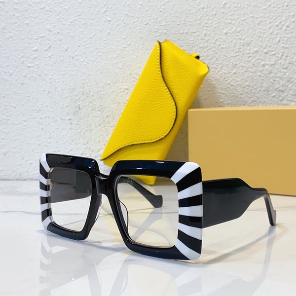 Модные пляжные дизайнерские солнцезащитные очки для вечеринок с большой оправой HD-объективом с защитой от ультрафиолета L40090 Женское роскошное декоративное зеркало светлого цвета