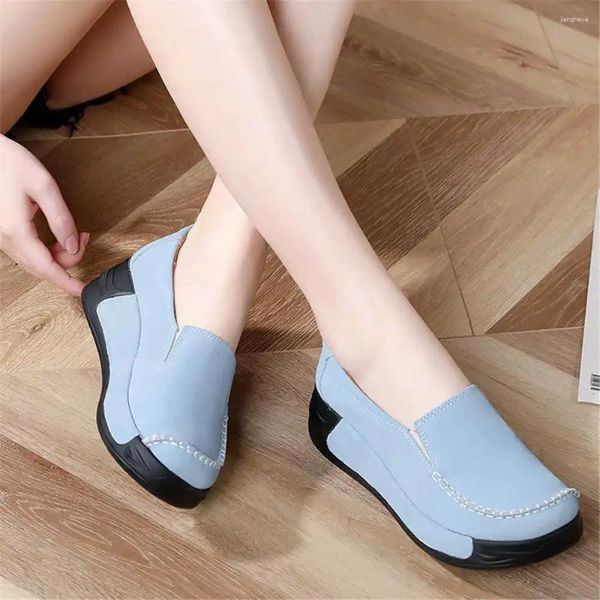 Scarpe Casual Suola Con Zeppa Scarpe Da Ginnastica Nere Blu Vulcanize Signore Stivali Bassi Da Donna Marrone Sport 2024all'aperto Dalla Cina Tensi High-tech