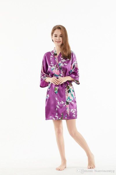 Robe kimono de seda, roupão de banho feminino, cetim, roupões de seda, noite, sexy, noite, crescimento para dama de honra, verão, plus size 03