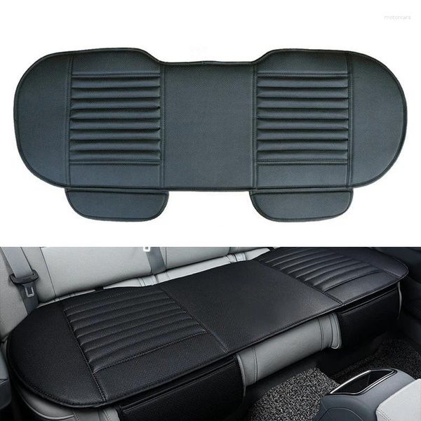 Autositzbezüge Universal Back Row Rear Cover Protector Atmungsaktives PU-Leder Kissen Pad Matte 4 Farben für Autostuhl