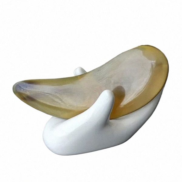 Natural Yak Black Buff Horn Gua Sha Raspador Rosto Pescoço Massageador Profial Cuidados Corporais Tendem Massageador Facial Ferramenta de Beleza d8tS #