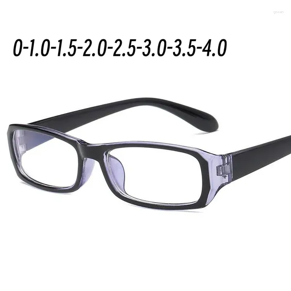 Óculos de sol 2024 UV Resistente Computador Miopia Óculos Moda Homens Mulheres Anti Azul Luz Curta Egewear 0-1.0-1.5-2.0-2.5-3.0-3.5-4.0
