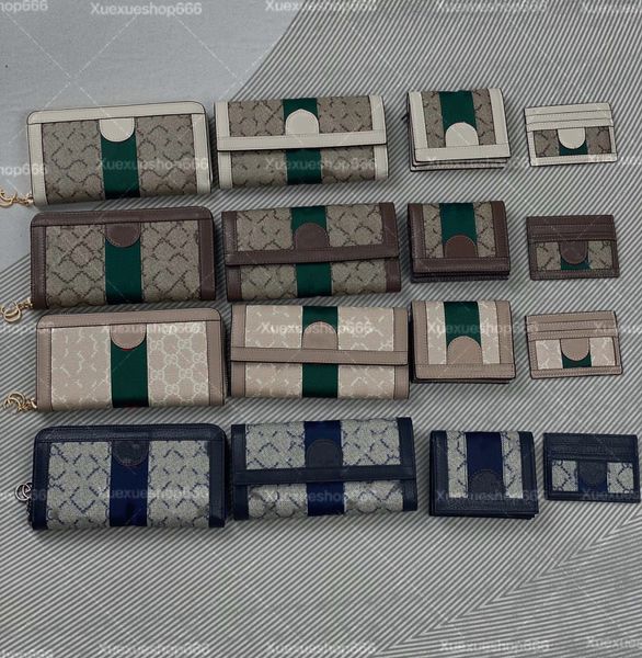 Borse moda Donna Portafogli corti Marchio di lusso Hasp Cerniera Portafogli lunghi Portafogli in metallo Lettera g Portafogli multipli Tasca Pochette da donna Portamonete Borse per carte Tasca