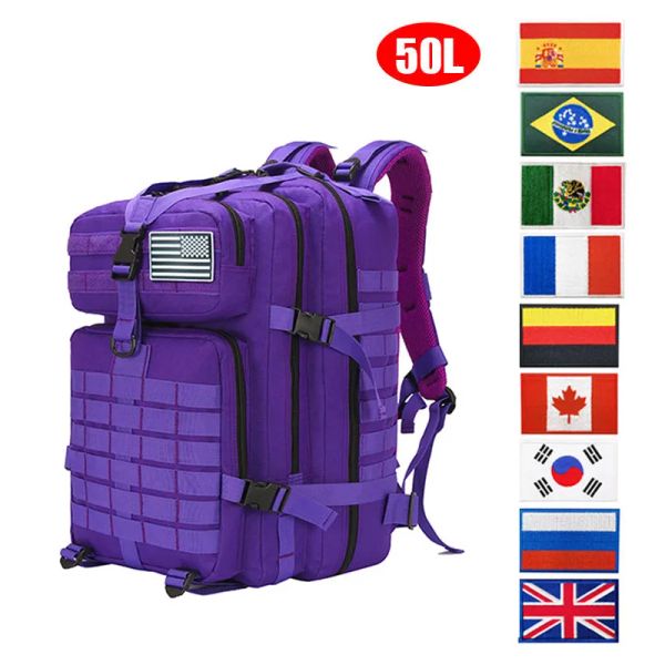 Bolsas 30l/50l Bag de viagem ao ar livre Mulheres Ultraligh Rucksack Sport Backpack Mountaineering Novo Molle 3p Tactical Pack Travel Bag