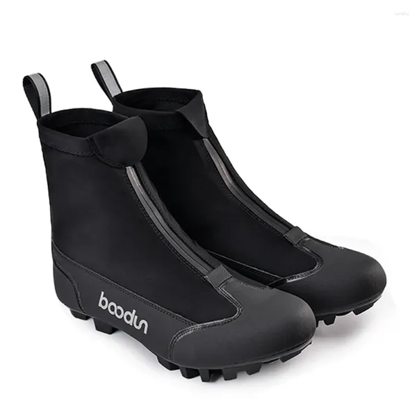 Radfahren Schuhe Winter Mountainbike Stiefel Outdoor Nylon Warme Winddicht Anti-rutsch Reflektierende Reiten Für Ausrüstung