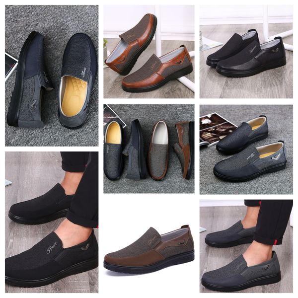 Gai conforto sapatos masculinos sapatos pretos dedos redondos festa ao ar livre ternos de banquete masculino negócios calcanhar designer sapato eur 38-50 softs