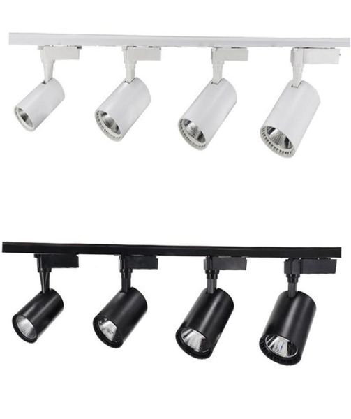 COB 12W 20W 30W 40w Led Pista luz de alumínio Trilho de Teto iluminação Spot Rail Holofotes Substituir Lâmpadas Halógenas AC852652837399