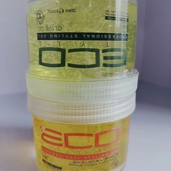 Adesivi 9,06 once / 268 ml Gel American ECO Styling per capelli Eco Style, gel all'olio d'oliva