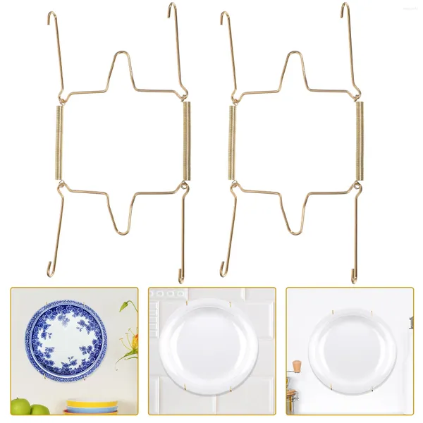 Portaoggetti da cucina Appendiabiti a molla Gancio per padella Appendiabiti da parete Appendiabiti per piatti Display decorativo per i supporti