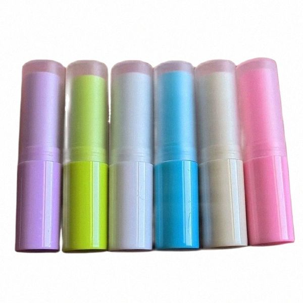 10mm Matte Clear Coperchio Balsamo per le labbra Tubi Ctainer Vuoto Viola Verde Bianco Rosa Bianco cremoso Blu Imballaggio Rossetto Chapstick Bottiglia W4Md #