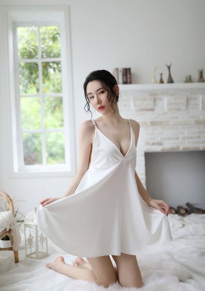 2020 Seksi Sırtsız Crossover Strap Angel Wings Nightdress Kadın Seks İç çamaşırı Prenses Askıyıcılar Şeffaflık Dantel Slaı