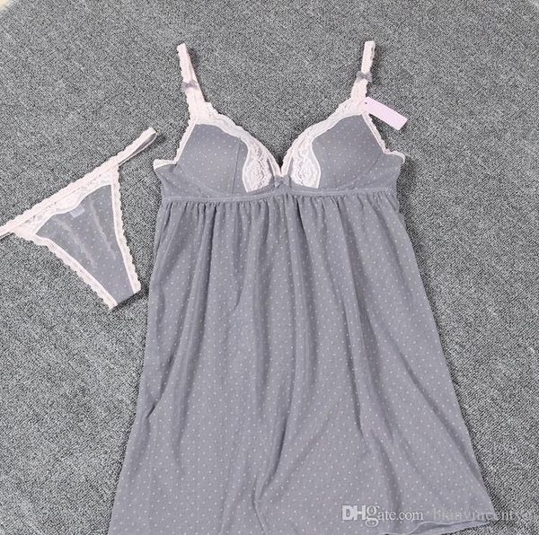 Kostenloser Versand Damen sexy Neckholder Netzgarn Perspektive Nachthemd Außenhandel Frauen Sex Dessous Großhandel Pyjamas 06