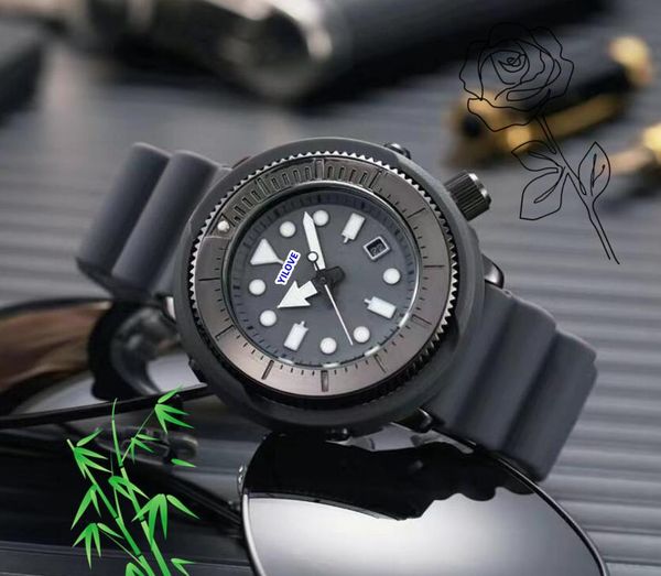 Роскошные классические часы для мужчин, кварцевые мужские часы с автоматической датой, резиновый ремешок, водонепроницаемые, светящиеся, таймер для дайвинга, президентские спортивные часы Montre De Luxe, подарки