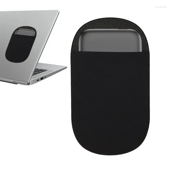 Aufbewahrungstaschen Slim Mouse Holder selbstklebende elastische Hülle Stift Stick Cover Lycra Stoff Tasche Hülle Beutel für Laptop Wireless Mäuse
