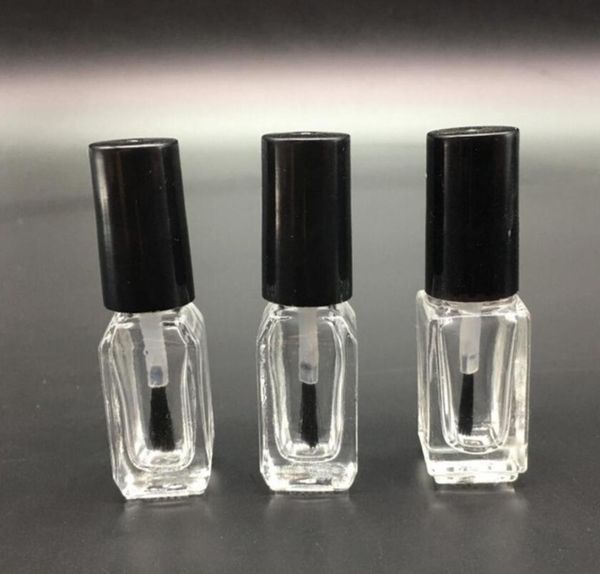 Garrafa de esmalte vazia inteira de 5ml 1000pcslot para embalagens de cosméticos Garrafas de unhas Garrafa de vidro vazia com escova3179726