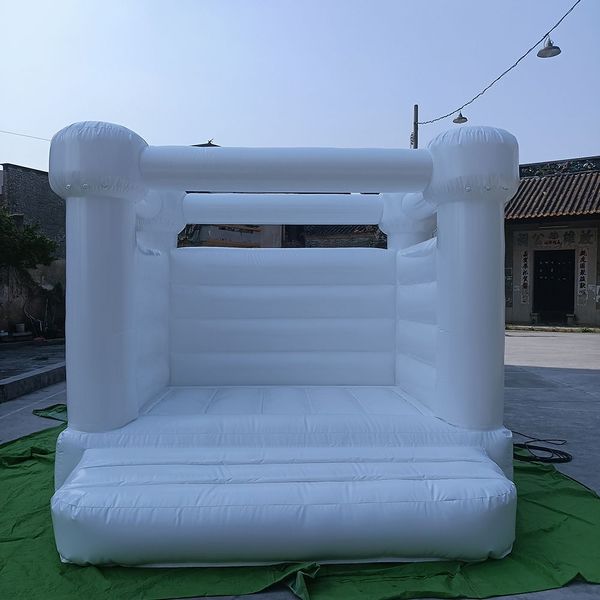 2,5x2,5 м (8,2x8,2 фута) детский мини-домик надувной белый надувной замок свадебный батут для прыжков для взрослых для вечеринки с воздуходувкой бесплатная доставка