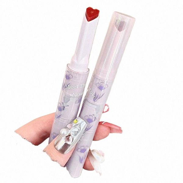 Mulheres Love Lipstick Pen Clear Water Light Sólido Lip Gloss Jelly Lip Tint Mirror Glass Lip Glaze Para Mulheres Hidratante Make L5F0 v6Jk #