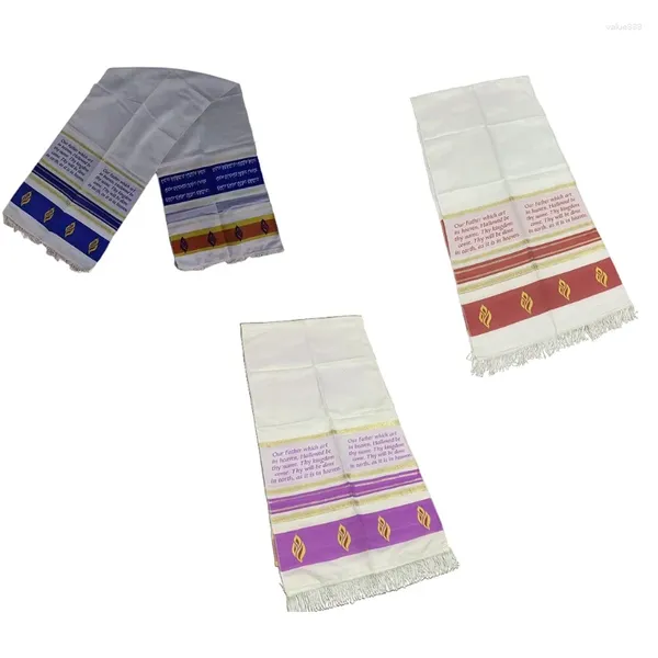 Sciarpe Tallit Scialle di preghiera per uomo Messianico Donna Blu F0T5