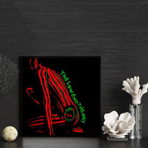 Calligrafia A Tribe Called Quest The Low End Theory Copertina di un album musicale Poster Stampa artistica su tela Home Decor Pittura murale (senza cornice)