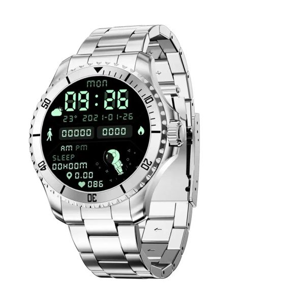 Uhren R1 Business Smart Watch 1.32 Großer Bildschirm 316 Edelstahlarmband Wasserdichte Herzfrequenzüberwachung Smartwatch