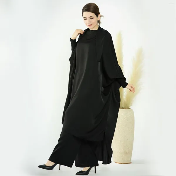 Этническая одежда Ид с капюшоном мусульманское женское платье Молитвенная одежда Джилбаб Абая Длинное платье Химар Рамадан Абаяс Дубайский халат Исламская одежда Никаб