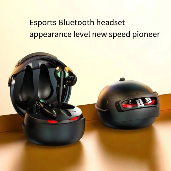 Fones de ouvido bluetooth fone de ouvido 3d capacete gaming headset tipo inear bateria ultralonga vida em espera atraso não indutivo esports música h03 tws