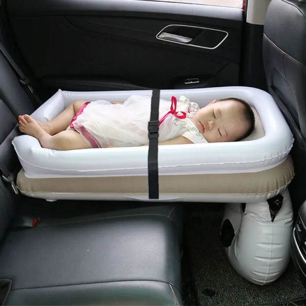 Tappetino da viaggio in auto per bambini, letto gonfiabile per riposo, materasso ad aria in prima fila, tour di guida autonoma, cuscino per dormire, bagagliaio, berlina per cuscino Suv