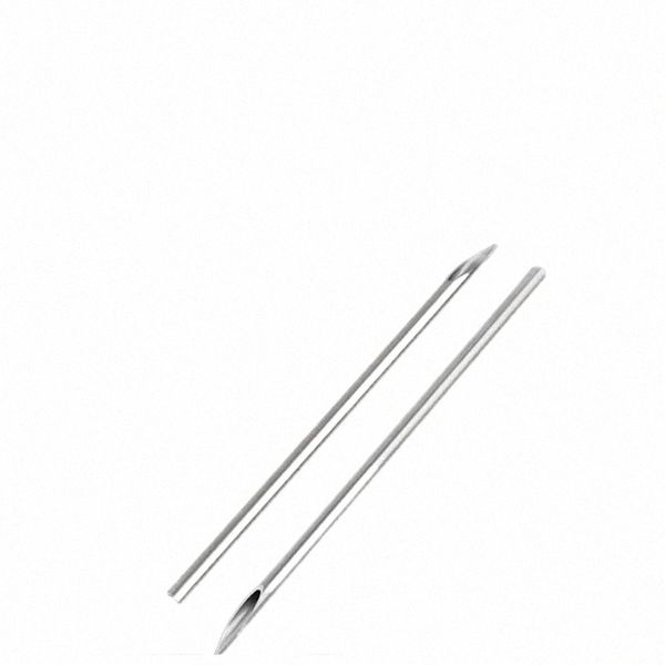 100 pz / scatola Stainl acciaio monouso tatuaggio penetrante ago naso labbro orecchio ago sterile per bellezza body piercing strumento gioielli D5f6 #