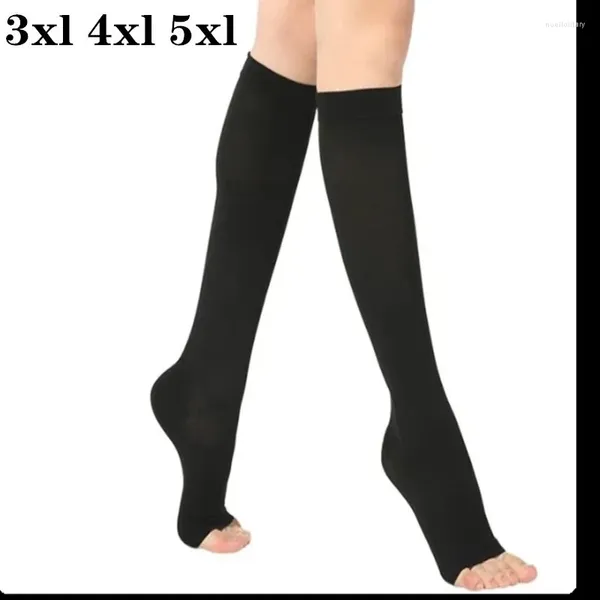 Erkek Çoraplar 2024 23-32MMHG Erkekler ve Kadınlar Artı Boyut 4xl 5xl Varis Destek Kral Sıkıştırma Çorapları 003Running Yoga